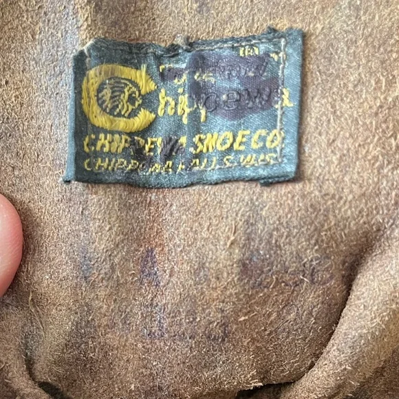 Vintage Chippewa Moc Toe Lace-Up Boots Made in USA Sz 9A - Picture 7 of 8